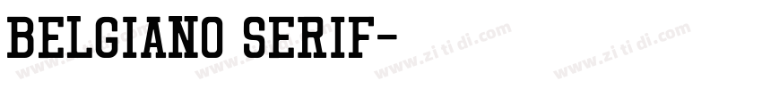 Belgiano Serif字体转换